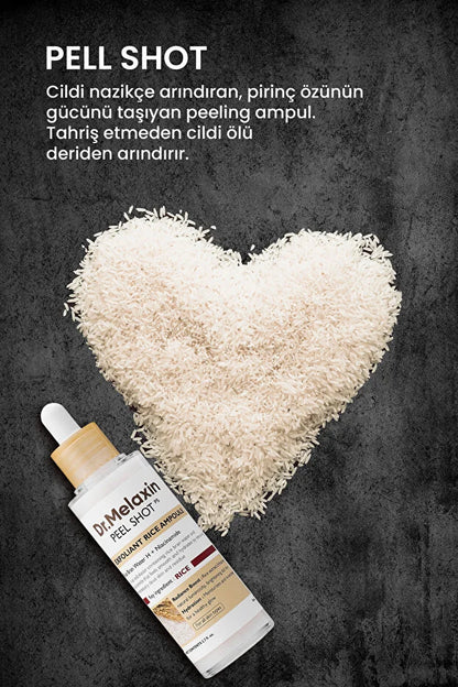 Pirinç Özlü Aydınlatıcı Ampul Serum – Leke, Matlık ve Doku Karşıtı Yoğun Bakım